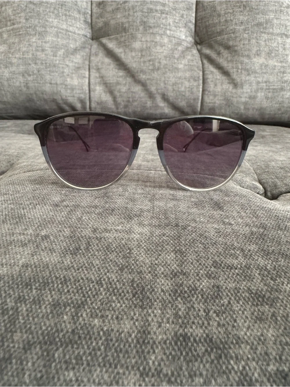 Cole Haan Men's Black Gray Frames with Purple Lenses Sunglasses.